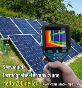termografie pentru panouri fotovoltaice